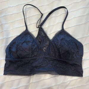 Lace Bralette in Navy Blue
